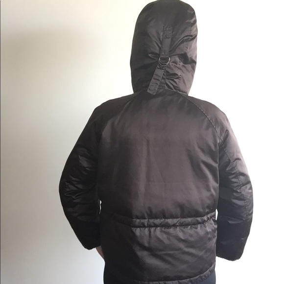 Max Mara Weekend brown hooded puffed coat and 10 - Picture 4 of 8